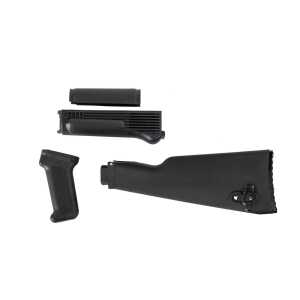 Arsenal Black Polymer Stock Set with Stainless Steel Heat Shield for Milled Receivers
