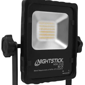 NIGHTSTICK SCENE LIGHT W/ MAGNET BASE & TELESCOPING HANDLE- 2500L LI-ION - BLACK - Image 1