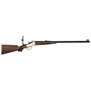 Davide Pedersoli 010S822457 Rolling Block Creedmoor #2 Full Size 45-70 Gov 1rd, 30" Blued Round Steel Barrel, Blued Steel Receiver, Walnut Fixed Stock, Double Set Trigger, Right Hand - Image 1