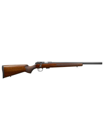 CZ-USA 02341 CZ 457 Varmint Full Size 22 WMR 5+1 20.50" Black Nitride Heavy Barrel Black Nitride Steel Receiver Turkish Walnut Fixed Varmint-Style Stock Right Hand