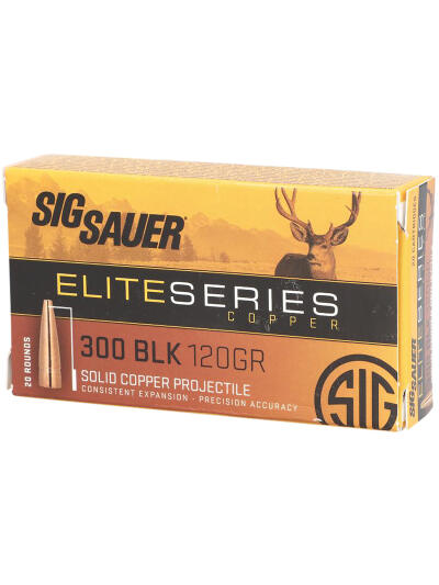 Sig Sauer E3006H120 Elite Copper Hunting  30-06Springfield 150gr Copper Solid 20 Per Box/10 Case