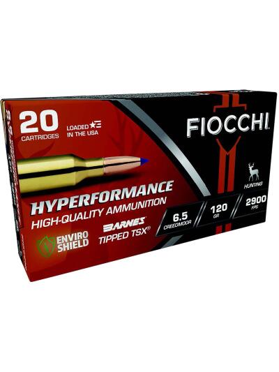 FIOCCHI AMO 6.5 CREEDMORE 120GR BARNES TTSX  20-RD ( 10 BOXES PER CASE )