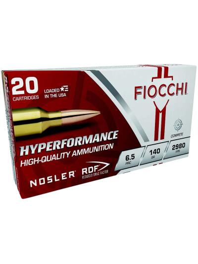 FIOCCHI AMO 6.5 PRC 140GR NOSLER RDF 20-RD ( 10 BOXES PER CASE )