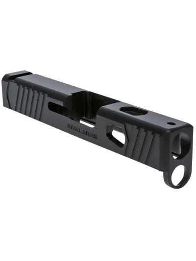 Rival Arms RA10G305A Precision Slide A1 Compatible w/Glock 43 Gen3, 9mm Luger Black QPQ Stainless Steel, RMR Cut Sights