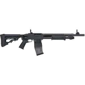 MOSSBERG 590RM TACTICAL MAG FED 12G SHOTGUN 18.5" 5 POSTION STOCK, MAGPUL FOLDING SIGHTS, 10+1 - Image 1