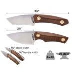 WOOX BAD BOY FIXED BLADE KNIFE - TANTO - WALNUT - Image 1