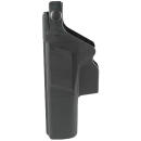 Glock HO000931 Duty  Holster OWB Black Polymer w/Thumb Break Retention Strap, For Use w/Glock 17 Gen3,4&5/22 Gen 3&4 Only/31 Gen 3&4, Fits 1.77" (45mm) Belt, Left Hand