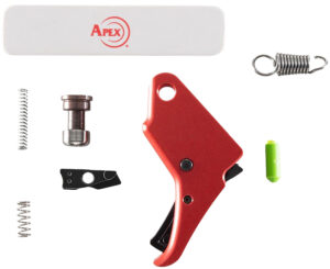 Apex Tactical 100056 Action Enhancement Trigger & Duty/Carry Kit 9mm Luger/40 S&W Red Drop-In Fits S&W M&P Shield