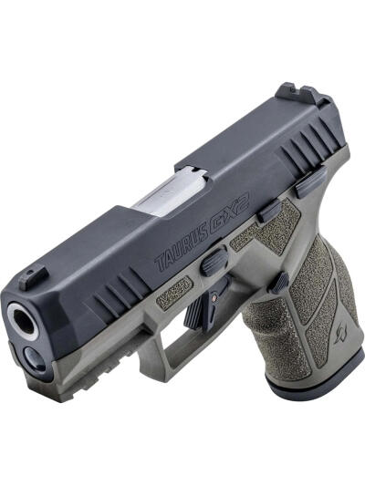 Taurus GX2 Pistol 9mm 3.38 in. OD Green Frame/Black Slide 10 rd.