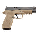 Wilson Combat SIGWCP320F9TATC P320  9mm Luger 4.70" 17+1 Tan Black DLC Steel Tan Polymer Grip Action Tune with Curved Trigger
