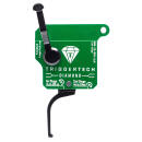 TriggerTech R70TGB02TNF Diamond  Two-Stage Flat Clean Trigger with 0.50-2.80 lbs Draw Weight & Green w/Black Parts Finish for Remington 700 Right