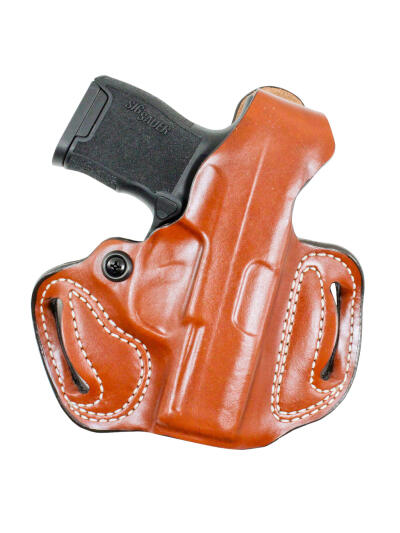 DeSantis Gunhide 085TA7QZ0 Thumb Break Mini Slide OWB Tan Leather Belt Loop Fits Ruger 57 Right Hand