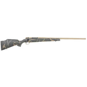 Weatherby MAM05N65CMR6B Mark V Accumark LTD 6.5 Creedmoor 4+1 22" Barrel, Burnt Bronze Cerakote Finish, Gray/Brown Accent Black Fixed Monte Carlo Stock - Image 1