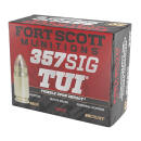 Fort Scott Munitions 357SIG095SCV Tumble Upon Impact (TUI)  357Sig 95gr Solid Copper Spun 20 Per Box/25 Case