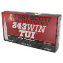 Fort Scott Munitions 243058SCV Tumble Upon Impact (TUI) Rifle 243Win 58gr Solid Copper Spun 20 Per Box/10 Case