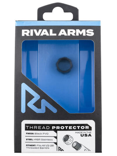Rival Arms RARA300001A Thread Protector  9mm Luger Black PVD 416R Stainless Steel 1/2"-28 tpi