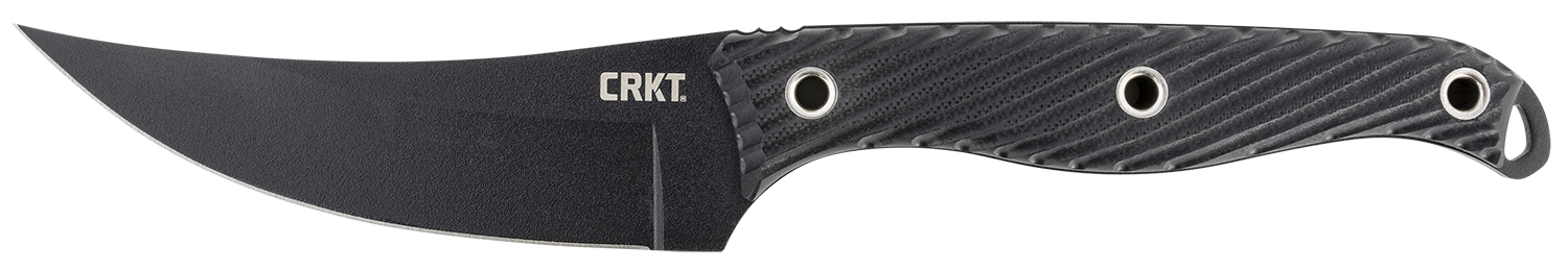 CRKT 2709 Clever Girl  4.60" Fixed Plain Black Powder Coated SK-5 Steel Blade/ Black G10 Handle Includes Sheath
