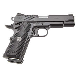 Wilson Combat ACPFS45A ACP Full-Size SAO 45 ACP 5" 8+1 Black Armor-Tuff Carbon Steel Frame/Slide Black G10 Eagle Claw Grips Ambi Thumb Safety - Image 1