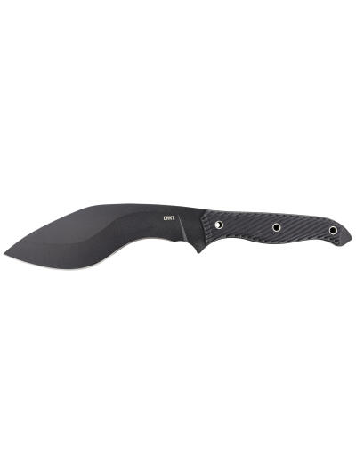 CRKT 2710 Clever Girl Kukri 7.75" Fixed Plain Black Powder Coated SK-5 Steel Blade/Black G10 Handle Includes Belt Clip/Lanyard