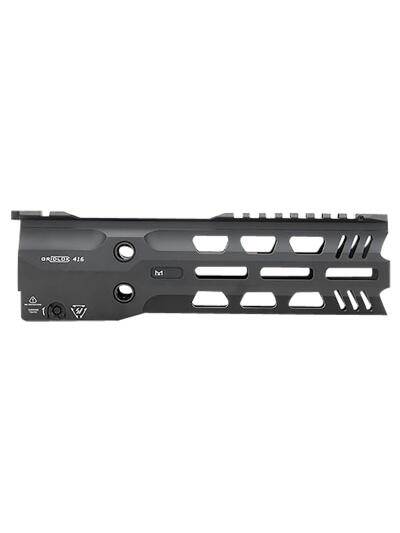 Strike Industries GRIDLOK-416-FD-9 GridLok Full Duty With Quick Detach System 9"L 1.57"D M-LOK Black Aluminum for HK 416, HK MR556, M27 IAR
