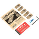 Strike Industries LINK-COVER-FDE LINK Cover  Flat Dark Earth Polymer for M-lok & Keymod Rails 5 Pack