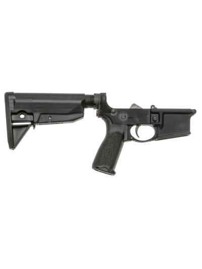 BCM LRGSTKMOD0BLK BCM Lower MOD 0 Multi-Caliber 7075-T6 Aluminum Black Synthetic Pistol Grip & Stock for AR-Platform