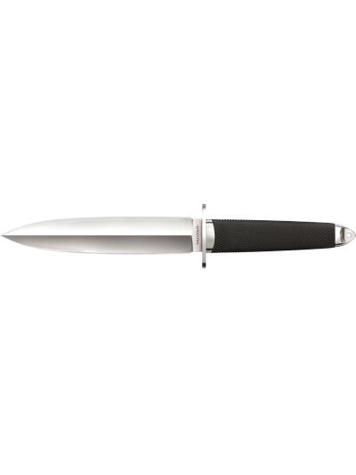 Cold Steel CS-35AA San Mai Tai Pan 7.50" Fixed Spear Point Plain VG-10 San Mai Blade/ Black Textured/Oval Kray-Ex Handle Includes Sheath