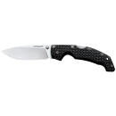 Cold Steel CS29AB Voyager Large 4" Folding Plain Drop Point Stone Washed AUS 10A Steel Blade/Black Textured Griv-Ex Handle