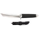 Cold Steel CS-35AB San Mai Master 6" Fixed Tanto Plain Satin VG-10 San Mai Blade/Black Textured/Oval Kray-Ex Handle Includes Sheath
