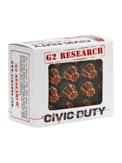 G2R CIVIC DUTY 10MM 20RD BOX 25 BOXES PER CASE