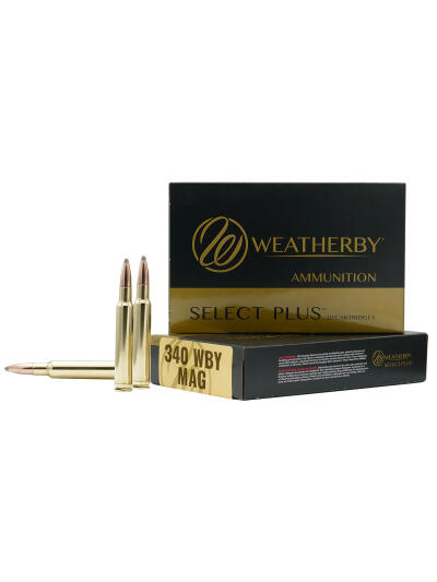 Weatherby H340225IL Select Plus  340 Wthby Mag 225 gr Hornady Interlock 20 Per Box/ 10 Case