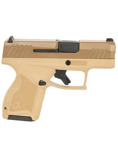 Taurus 1GX4M931ET GX4  Micro-Compact 9mm Luger 11+1 3.06" Black Barrel, Tan Cerakote Serrated Slide, Coyote Tan Stainless Steel Frame