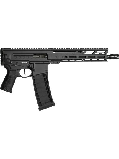 CMMG 94A8041AB Dissent MK4 9mm Luger 33+1 10.50", Black, Picatinny Brace Adapter, 9.60" M-LOK Handguard, Left Side Charging Handle, Zeroed Linear Comp, Zeroed Drop-In Single Stage Trigger