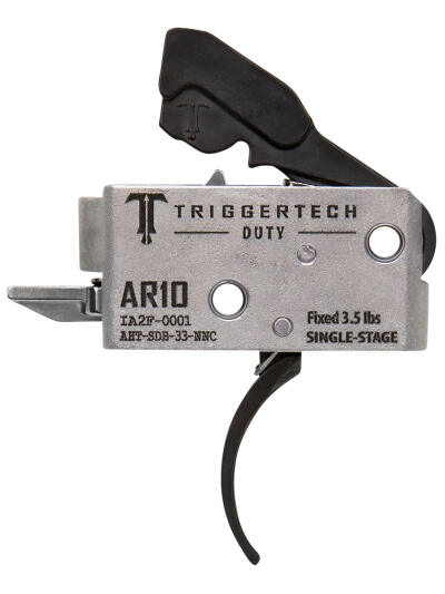 TriggerTech AHTSDB33NNC Duty  Curved Trigger Single-Stage 3.50 lbs Draw Weight Fits AR-10