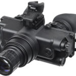 AGM Global Vision 12W7P122154211 Wolf-7 PRO NW1 Night Vision Goggles Black 1x 27mm, Generation 2+ Level 1, 45-54 lp/mm Resolution, White Filter - Image 1