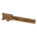 Rival Arms RARA20S201C Precision V1 Match Grade 9mm Luger 4.25" Spiral Fluted Bronze PVD Stainless Steel, Fits S&W M&P