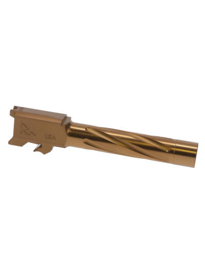 Rival Arms RARA20S201C Precision V1 Match Grade 9mm Luger 4.25" Spiral Fluted Bronze PVD Stainless Steel, Fits S&W M&P