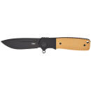 CRKT K245BKP Homefront Compact 2.91" Folding Plain Black DLC S35VN SS Blade, Black/Tan G10 Handle