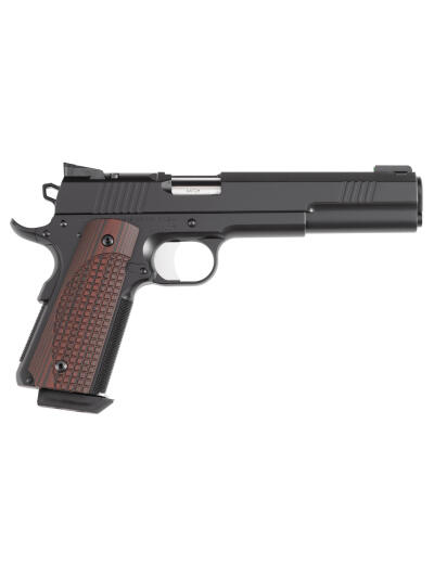 Dan Wesson 01793 Bruin  10mm Auto 8+1 6" Stainless Steel Barrel, Black Nitride Optic Ready/Serrated Steel Slide, Black Duty Stainless Steel Frame w/Beavertail, G10 Grip