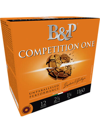 B&p Ammunition 12B78CP9 Competition One  12Gauge 2.75" 7/8oz 9Shot 25 Per Box/10 Case