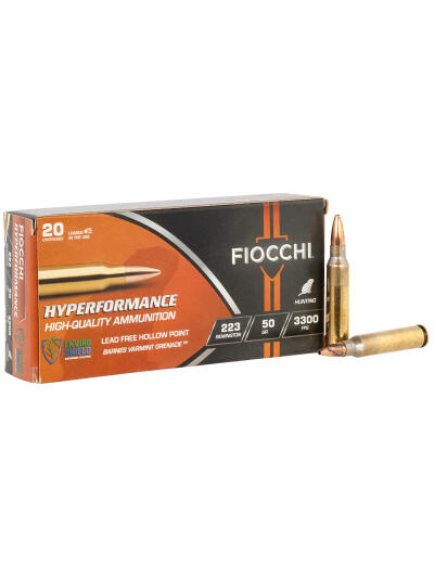 Fiocchi 223VG20 Hyperformance  223Rem 50gr 20 Per Box/10 Case