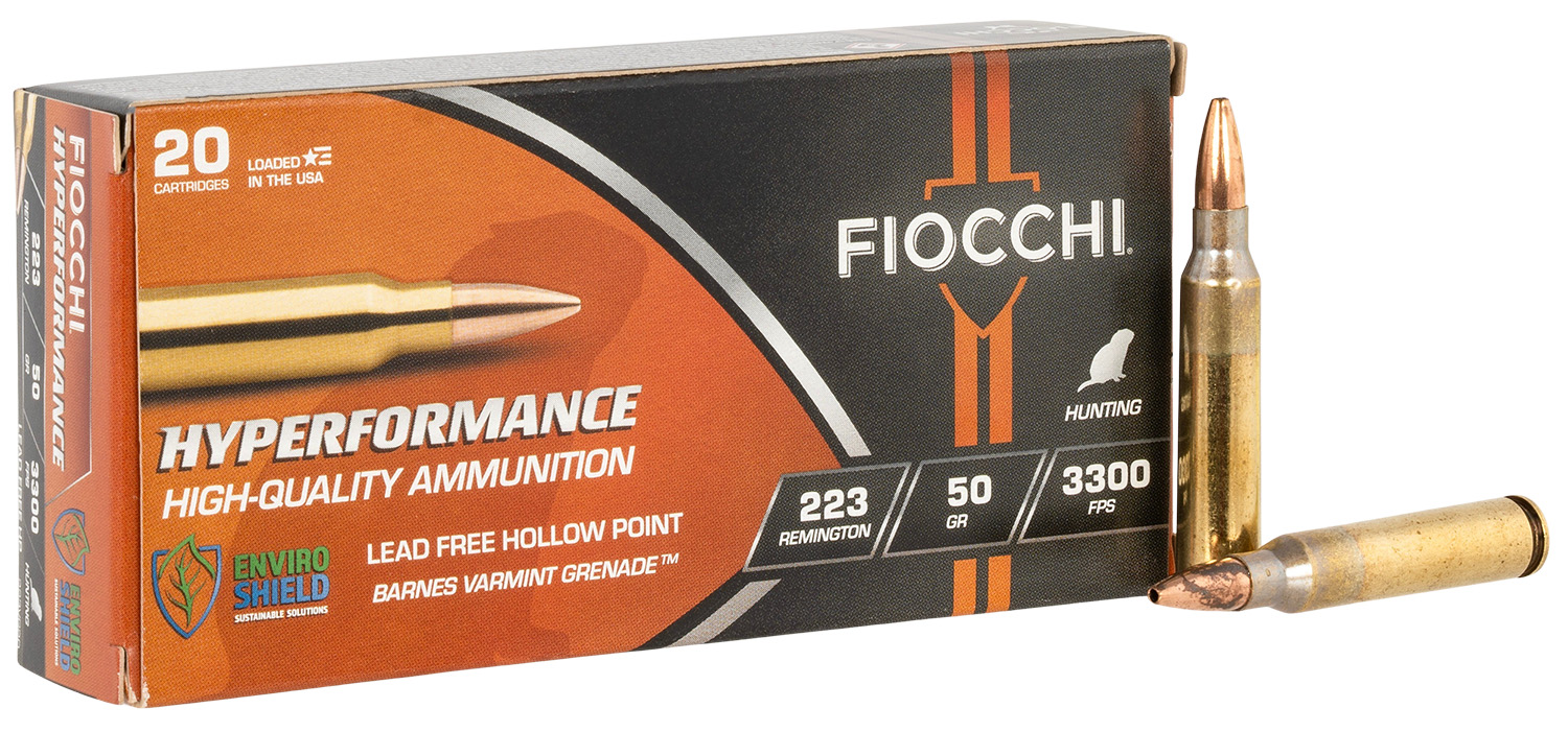 Fiocchi 223VG20 Hyperformance 223Rem 50gr 20 Per Box/10 Case