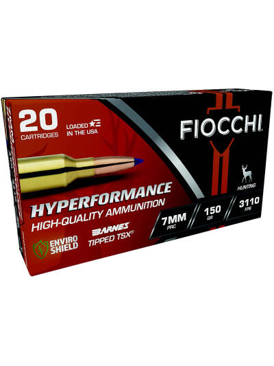 Fiocchi 7PRCTT Hyperformance  7mmPRC 150gr Barnes Tipped TSX 20 Per Box/10 Case