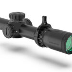 Swampfox Optics THK14241RF Tomahawk II  Black 1-4x 24mm 30mm Tube Bright Fiber Optic Red Reticle - Image 1