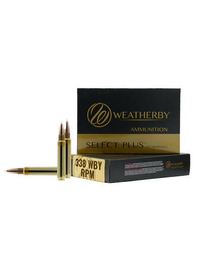Weatherby B338185TTSX Select Plus  338WBY RPM 185gr TTSX Boat Tail 20 Per Box/10 Case