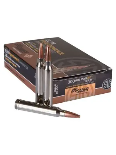 SIG SAUER AMMO 300 WIN MAG 165GR ELITE HUNTING HT BOX/20