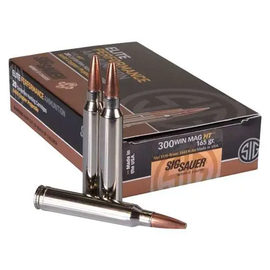 SIG SAUER AMMO 300 WIN MAG 165GR ELITE HUNTING HT BOX/20