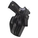 Galco SUM226B Summer Comfort  IWB Black Leather Compatible w/ Glock 19X/19 Gen1-5/23 Gen2-5 Belt Loop Mount Right Hand