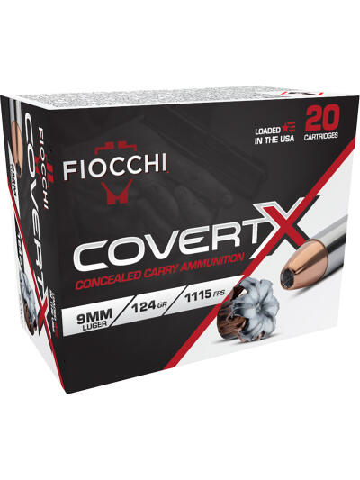 Fiocchi 9CCWB9mm Luger 124gr Jacketed Hollow Point 20 Per Box/10 Case