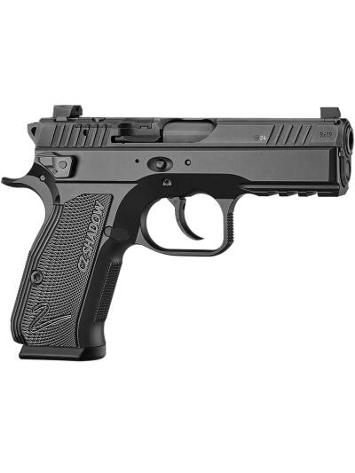 CZ-USA 91244 Shadow 2 Carry Carry Frame 9mm Luger 15+1 4" Black Steel Barrel, Black Serrated Slide, Black Aluminum Frame w/Beavertail & Picatinny Rail, Black Duralumin Grip